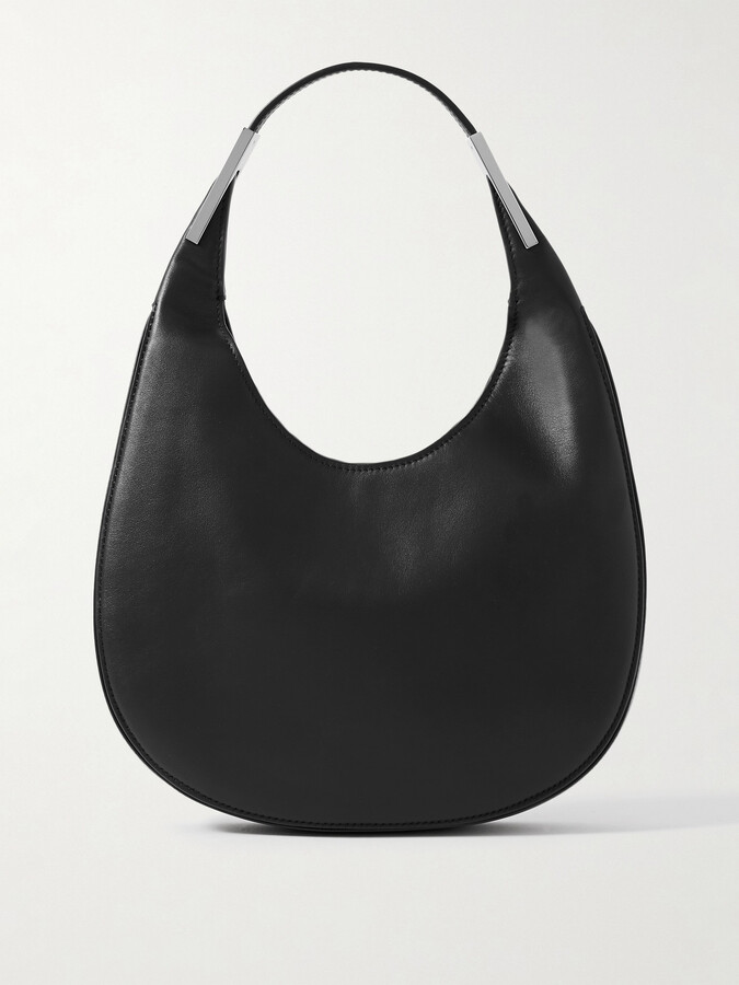 Savette Florence Small Leather Shoulder Bag - Black