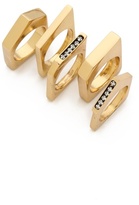 Thumbnail for your product : Iosselliani Graphic Stack Rings