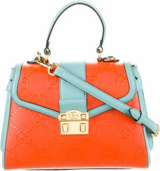 Gucci GG Embossed Small Top Handle Bag ShopStyle