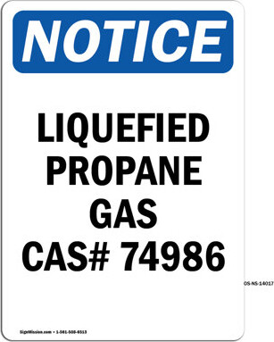 SignMission Liquefied Propane Gas Sign
