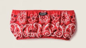 Miu Miu Top E T-Shirt Popeline Fiammato