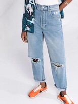Thumbnail for your product : Boyish Toby ripped tapered jeans