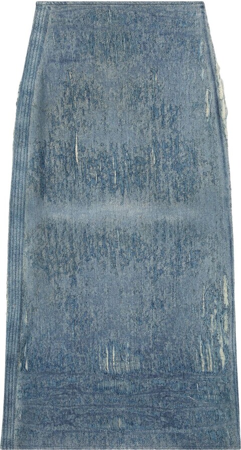 Diesel Women's Skirts Clear Blue