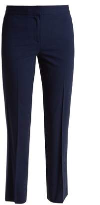 Diane von Furstenberg Mid-rise wool-blend cigarette trousers