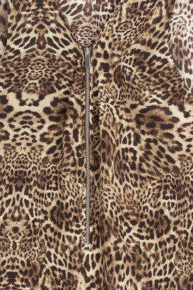 The Kooples Silk Leopard Print Top