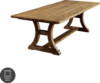 Furniture of America Sail Rustic Pine Solid Wood Dining Table