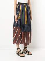 Thumbnail for your product : Kolor striped wrap maxi skirt