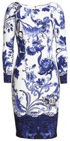 Thumbnail for your product : Eliza J Women's Print Long Sleeve Sheath Dress