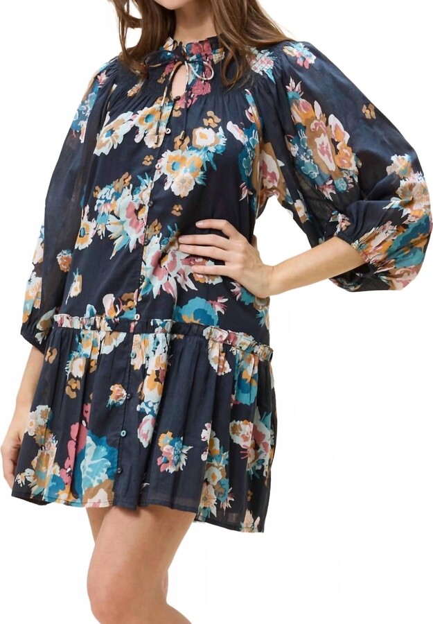 Cleobella Emmanuelle Mini Dress In Vivet Floral Print