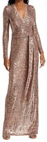 Thumbnail for your product : Naeem Khan Deep V Column Gown