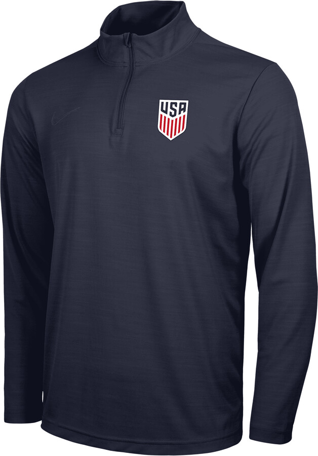 Nike USA Men's DriFIT 1/4Zip Intensity Top in Blue ShopStyle