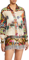 Thumbnail for your product : Etro Patchwork Button Front Shirt with Pockets