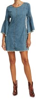 Thumbnail for your product : Free People Reckless Bell-Sleeve Denim Mini
