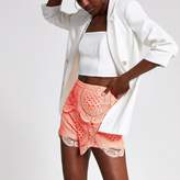 Thumbnail for your product : River Island Coral lace shorts