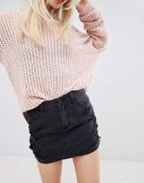 Thumbnail for your product : Hollister Destroyed Denim Skirt