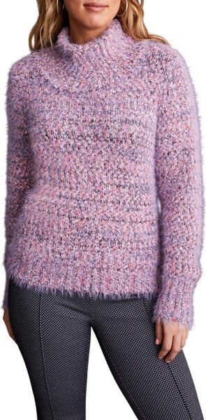 Tribal Women's Pullover Sweater Novelty Yarn XSmall Orchid