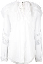 Nina Ricci - lace cape collar blouse - women - Viscose - 34