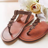 Thumbnail for your product : Marie Chantal Girls Leather Flower Sandals