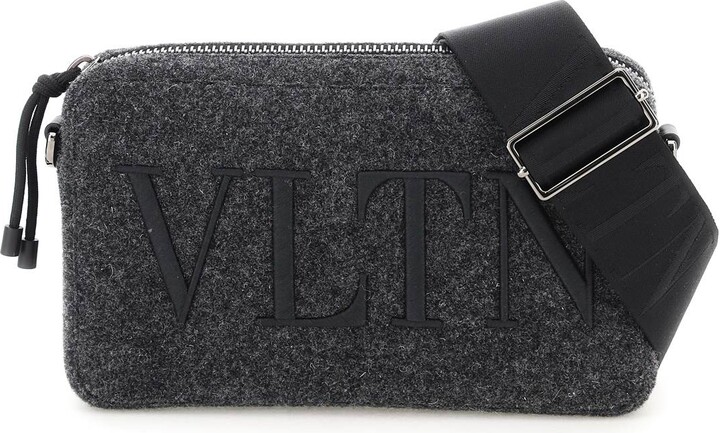 Vltn leather small crossbody bag - Valentino Garavani - Men | Luisaviaroma
