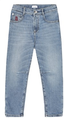 BRUNELLO CUCINELLI KIDS Stretch-cotton jeans