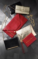 Thumbnail for your product : Halogen Crinkle Patent Leather Wallet on a Chain
