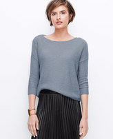 Thumbnail for your product : Ann Taylor Tall Textured Drop Shoulder Cropped Sweater