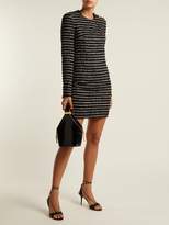 Thumbnail for your product : Balmain Tweed Mini Dress - Womens - Black White