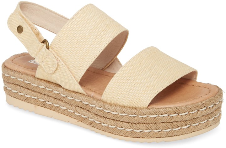 silent d platform espadrille sandals