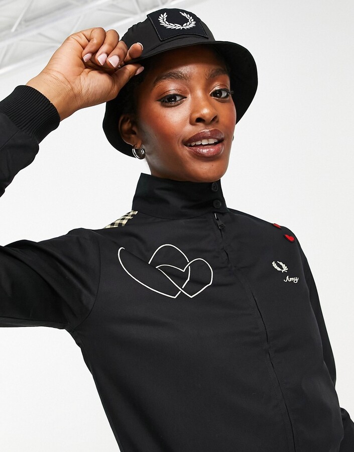 Fred Perry x Amy Winehouse gingham yoke harrington jacket ShopStyle