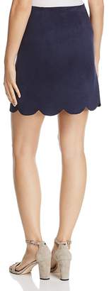 Aqua Faux Suede Mini Skirt - 100% Exclusive