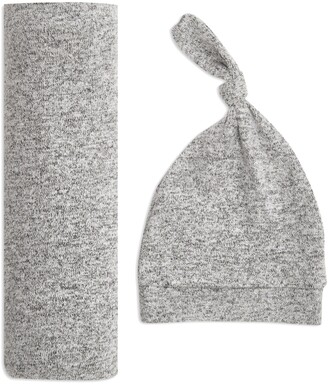 Aden Anais Snuggle Knit Swaddle Gift Set - Heather Grey