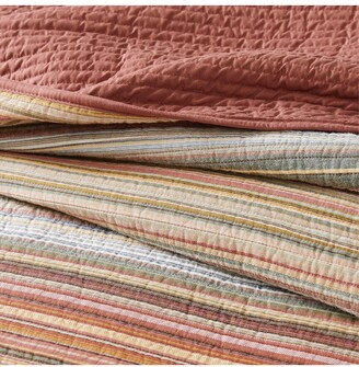 Brooklyn Loom Sunset Stripe Yarn Dye Quilt Set