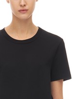 Thumbnail for your product : MM6 MAISON MARGIELA Logo Embroidered Cotton Jersey T-shirt