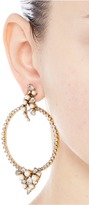 Thumbnail for your product : Erickson Beamon 'Together Forever' gold vermeil Swarovski crystal hoop earrings