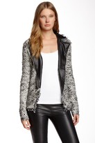 Thumbnail for your product : Ella Moss Boucle Faux Leather Jacket