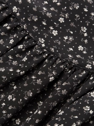 Michael Kors Belted Silk Ruffle Wrap Dress