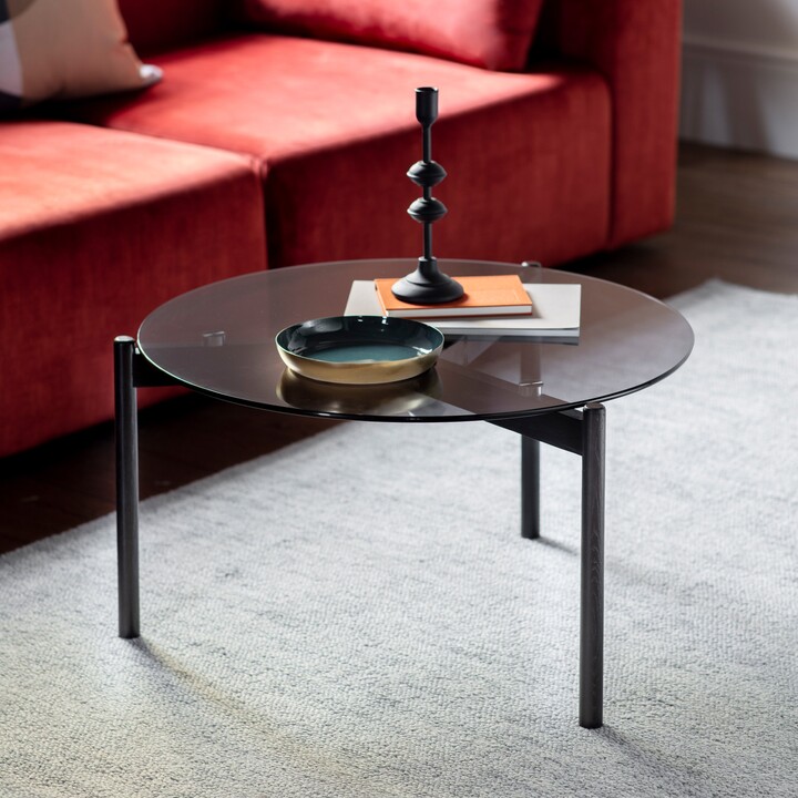 Dunelm Hays Coffee Table, Glass Black ShopStyle