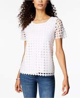 Thumbnail for your product : Charter Club Circle-Lace Top, Created for Macy's