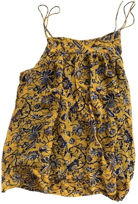 Etoile Isabel Marant Yellow Silk Top for Women