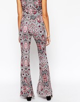 Thumbnail for your product : ASOS Flare Pants In Boho Festival Print Co-Ord
