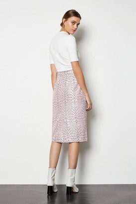 Karen Millen Pocket Detail Jacquard Skirt