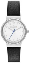 Thumbnail for your product : Skagen 'Ancher' Round Leather Strap Watch, 26mm