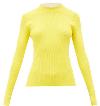 La Fetiche - Albini Ribbed-cotton Sweater - Yellow