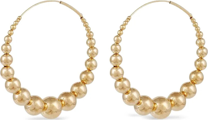 Gas Bijoux Beaded Hoop Earrings
