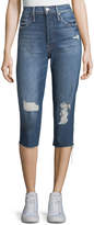 Thumbnail for your product : Mother Tomcat High-Waist Distressed Knickers
