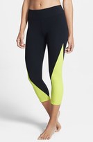 Thumbnail for your product : So Low Solow Rib Contrast Crop Leggings