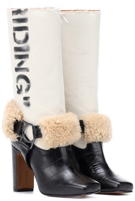 Off-White Riding leather boots