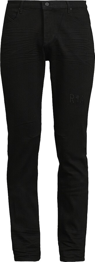 RtA Men's Bryant Skinny Jeans - Black Logo - Size 40