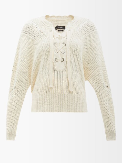Lace-up Sweater | Shop the world's largest collection of fashion 