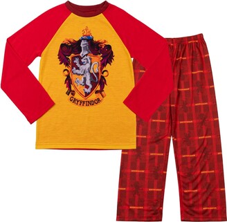 Harry Potter Gryffindor Boys/Girls Raglan Pajama Shirt & Pajama Pants Set 5